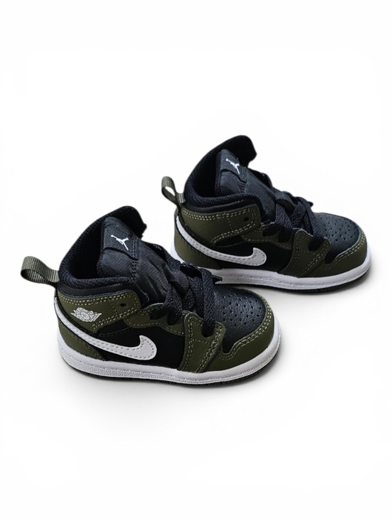 Jordan Other - Nike Air Jordan 1 Mid Toddler Olive Black 4C